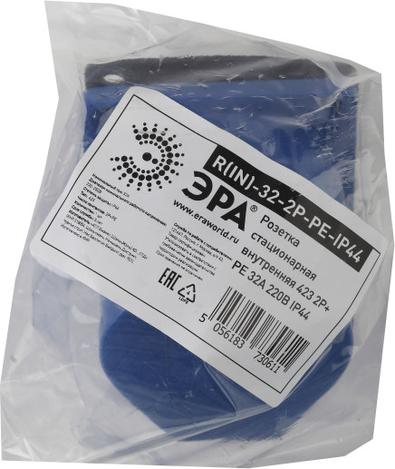 Изображение товара Розетка штепсельная ЭРА 423 2Р+РЕ 32А 220В IP44 / Б0032871