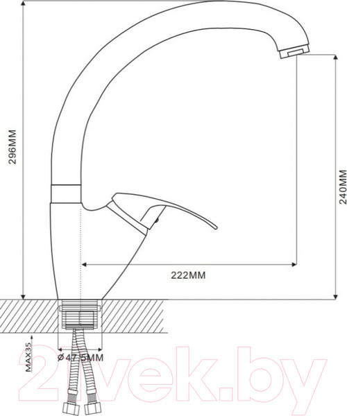 Изображение товара Смеситель Ekko E41021