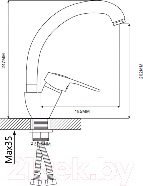 Изображение товара Смеситель Ekko E41105