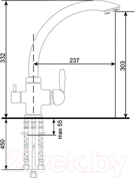 Изображение товара Смеситель Ekko E4399