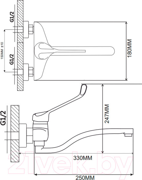 Изображение товара Смеситель Ekko E46054