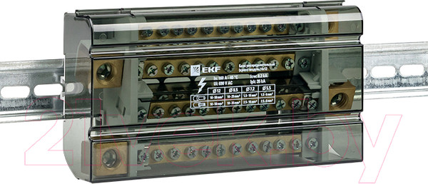 Изображение товара Распределительный блок на DIN-рейку EKF Db-160-4x12