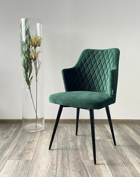 Изображение товара Стул M-City Herman 360 град. / 461MC04748 (зеленый 19 велюр/черный)