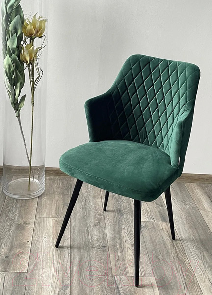 Изображение товара Стул M-City Herman 360 град. / 461MC04748 (зеленый 19 велюр/черный)