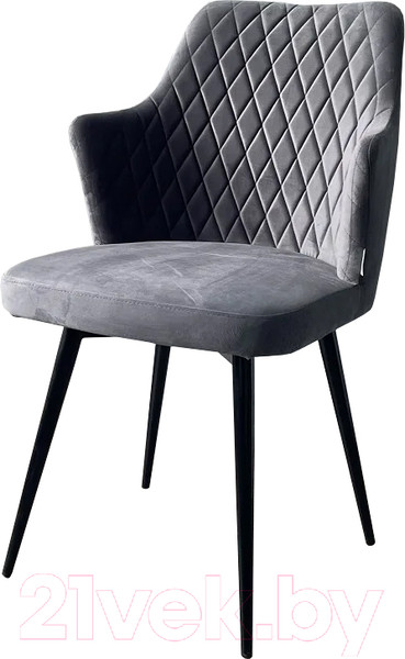 Изображение товара Стул M-City Herman 360 град. / 461MC04745 (серый 27 велюр/черный)