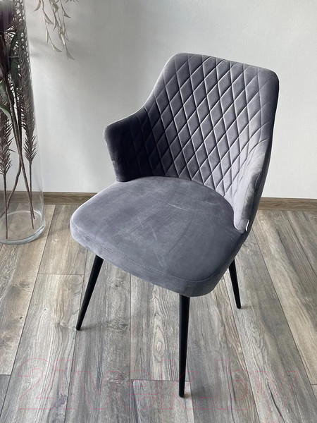 Изображение товара Стул M-City Herman 360 град. / 461MC04745 (серый 27 велюр/черный)