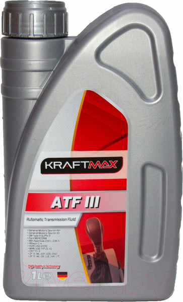 Изображение товара Трансмиссионное масло KraftMax ATF III / KM306/1 (1л)
