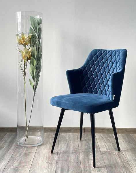 Изображение товара Стул M-City Herman 360 град. / 461MC04749 (синий 29 велюр/черный)