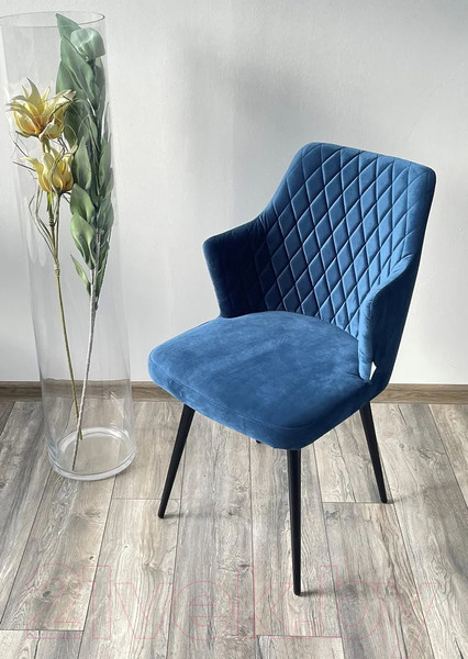 Изображение товара Стул M-City Herman 360 град. / 461MC04749 (синий 29 велюр/черный)