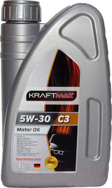 Изображение товара Моторное масло KraftMax 5W30 C3 DPF / KM607/1 (1л)