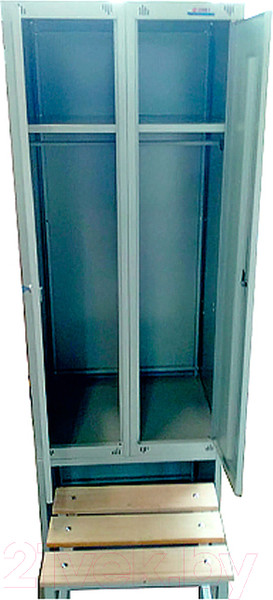 Изображение товара Шкаф металлический Metos С выдвижной скамьей ШМ-22 600