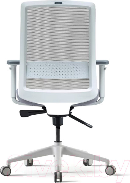 Изображение товара Кресло офисное Bestuhl S30 White Pl без подголовника, рег. подлокотники (черная сетка/серая ткань)