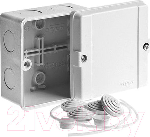 Изображение товара Коробка распределительная Ruvinil Тусо ОП 98x98x60мм / 67048 (серый)