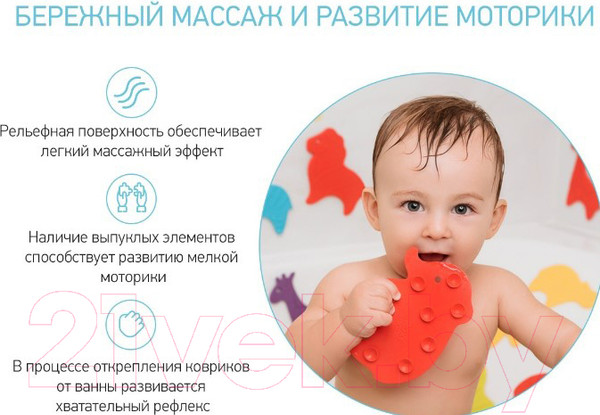 Изображение товара Набор ковриков для купания ROXY-KIDS Safari / RBM-015-SF (15шт)