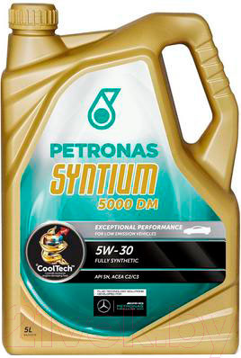 Изображение товара Моторное масло Petronas Syntium 5000 DM 5W30 70541M12EU / 70644M12EU (5л)