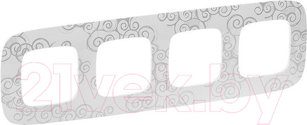 Изображение товара Рамка для выключателей и розеток Legrand Valena Allure 754344 (нарцисс/хром)