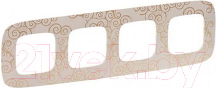 Изображение товара Рамка для выключателей и розеток Legrand Valena Allure 754354 (нарцисс/золото)