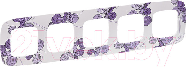 Изображение товара Рамка для выключателей и розеток Legrand Valena Allure 754365 (флора)