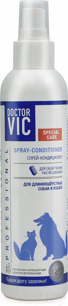 Изображение товара Кондиционер для животных Doctor VIC Для облегчения расчесывания длинношерстных собак (200мл)