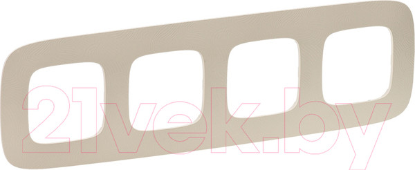 Изображение товара Рамка для выключателей и розеток Legrand Valena Allure 754384 (тиснение, бежевый)