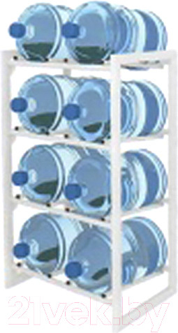 Изображение товара Стеллаж металлический Metos Для бутылей. На 8 бутылей / 2334