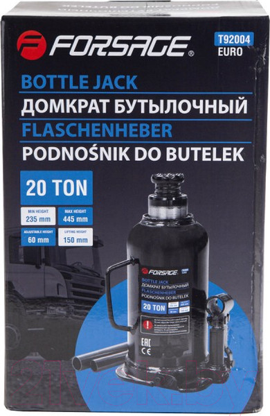 Изображение товара Бутылочный домкрат Forsage F-T92004Euro (9612)