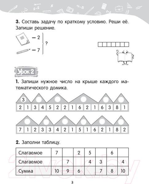 Изображение товара Рабочая тетрадь Попурри Математика. 2 класс. Уроки со Считалочкой. Ч.1 (Барбушина С.)