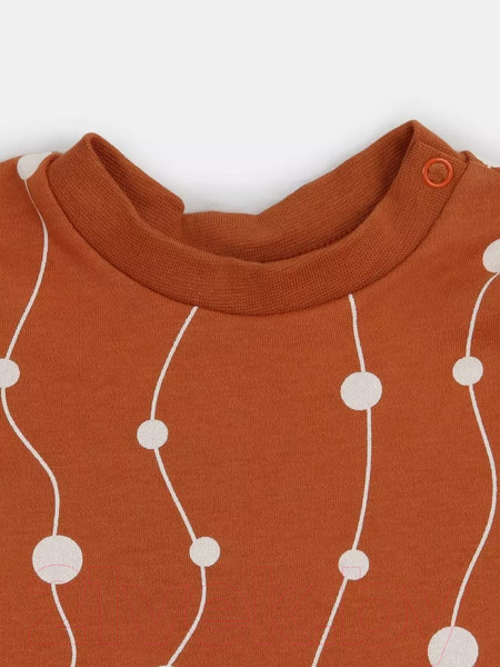 Изображение товара Футболка для малышей Rant Hugs And Kisses / HK_PCB46-68 (Pattern Brown, р.68)