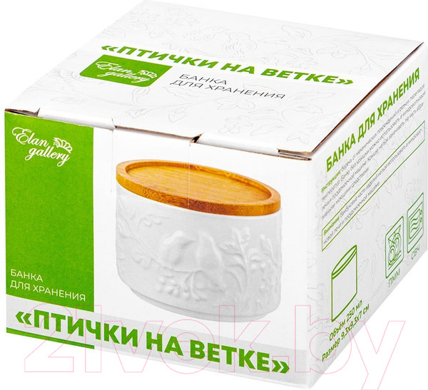 Изображение товара Емкость для хранения Elan Gallery Птички на ветке / 540197