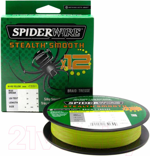 Изображение товара Леска плетеная Berkley Fishing SpiderWire12 0.05мм 150м 5.4кг / 1507372