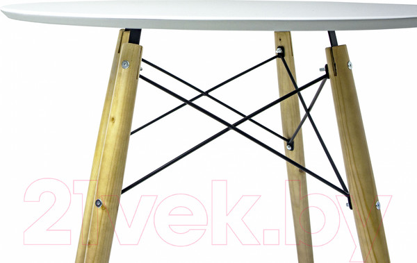 Изображение товара Обеденный стол Mio Tesoro МК д120 (белый)