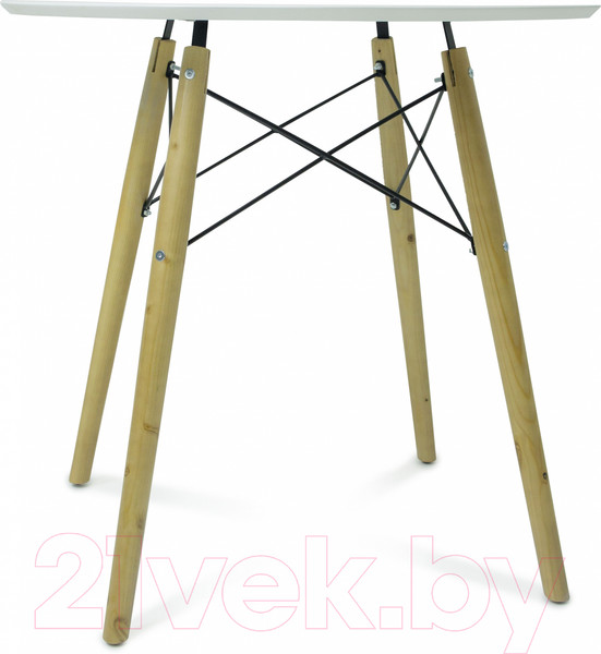 Изображение товара Обеденный стол Mio Tesoro МК д120 (белый)