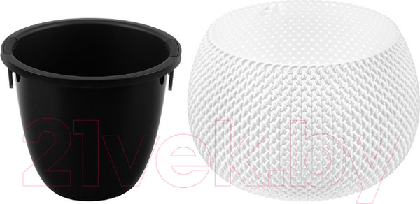 Изображение товара Кашпо El Casa Сфера / 640434 (белый)