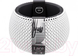 Изображение товара Кашпо El Casa Сфера / 640434 (белый)