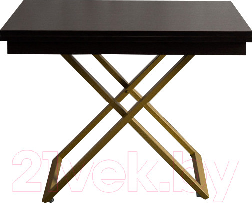 Изображение товара Стол-трансформер Levmar Cross D23/S90 (венге/золото)