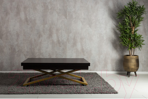 Изображение товара Стол-трансформер Levmar Cross D23/S90 (венге/золото)