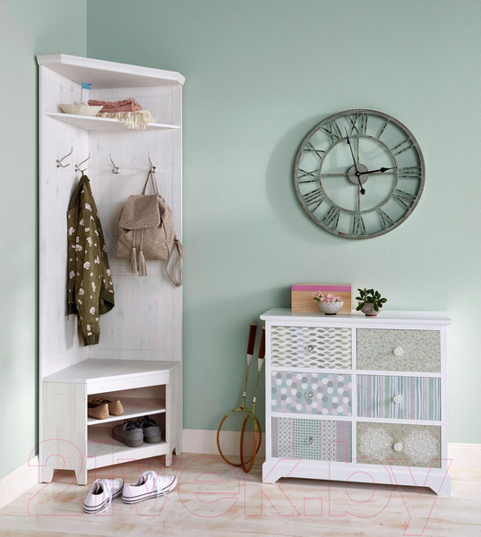 Изображение товара Секция в прихожую Dipriz Phil Д.71014.1 (белый воск)