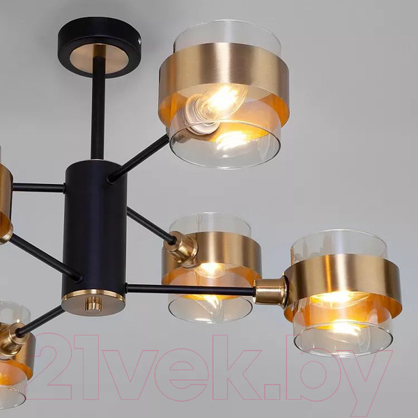Изображение товара Люстра Евросвет 70127/6 (черный/дымчатый)