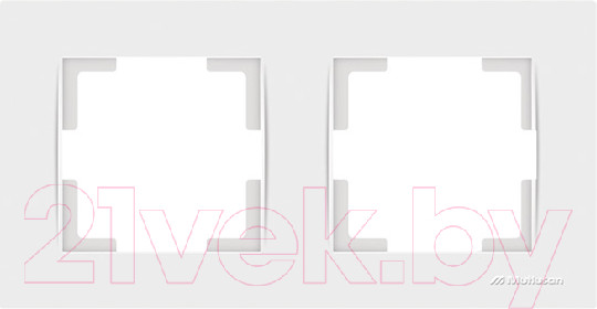 Изображение товара Рамка для выключателей и розеток Mutlusan 2220-800-1201 (белый)