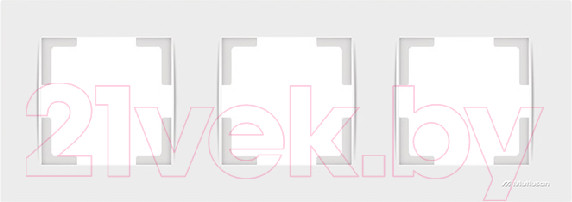 Изображение товара Рамка для выключателей и розеток Mutlusan 2220-800-1301 (белый)