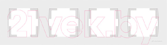 Изображение товара Рамка для выключателей и розеток Mutlusan 2220-800-1401 (белый)