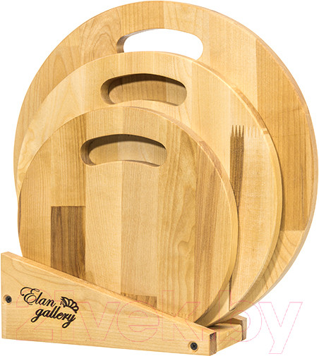 Изображение товара Набор разделочных досок Elan Gallery Круг с ручкой / 570090