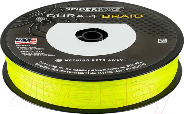 Изображение товара Леска плетеная Berkley Fishing SpiderWire Dura4 0.25мм 150м 23.2кг / 1450409 (желтый)