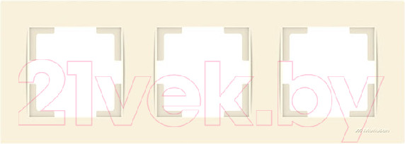 Изображение товара Рамка для выключателей и розеток Mutlusan 2220-800-1302 (слоновая кость)