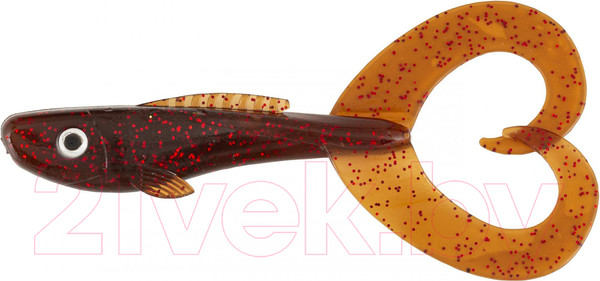 Изображение товара Мягкая приманка Abu Garcia Beast Twin Tail 210мм 64.5гр / 1517176 (2шт, Red Motoroil)