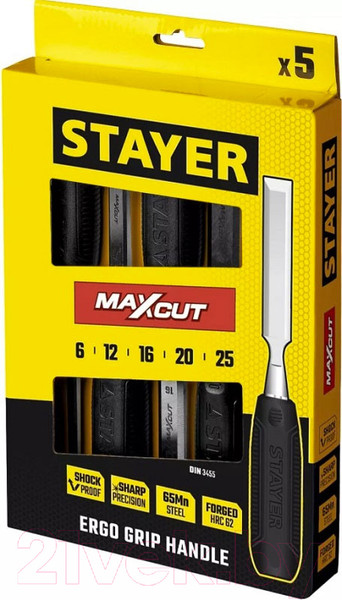 Изображение товара Набор стамесок Stayer 1820-H5-z01