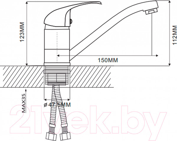 Изображение товара Смеситель Ekko E45109