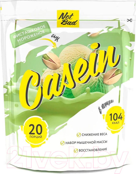 Изображение товара Протеин NotBad Casein  (600г, фисташковое мороженое)
