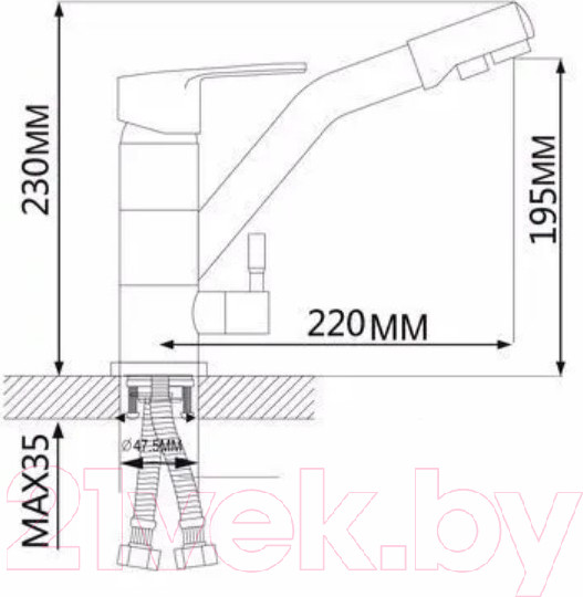Изображение товара Смеситель Maxonor MN4304