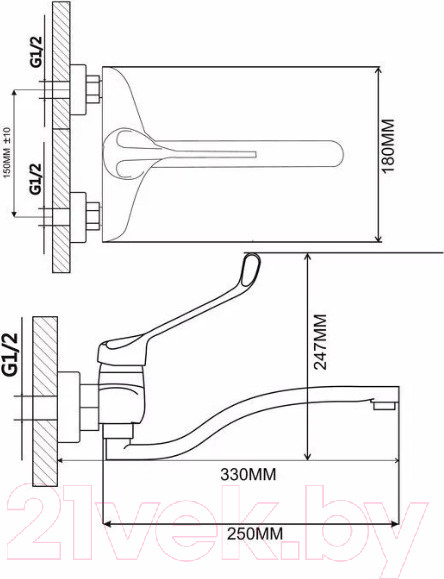 Изображение товара Смеситель Ekko by Maxonor MN4654